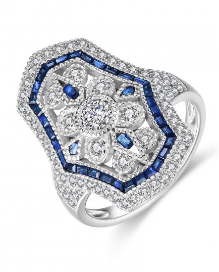 SAPPHIRE DIAMOND RING (TR4173)